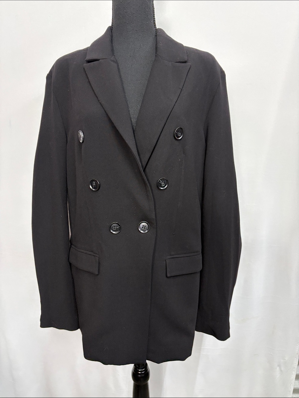 SO Double-Breasted Black Blazer Jacket, Size Medium, Large, X-Large